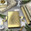 Hallmark Gold Foil Wrapping Paper Mini Rolls, 3-Pack (Shiny Gold Filigree and Foliage on Ivory and Mint Green) for Christmas, Hanukkah, Valentine’s Day, Mother’s Day, Weddings – 40 Sq. Ft. Total(Shiny Gold Filigree and Foliage)