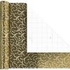 Hallmark Gold Foil Wrapping Paper Mini Rolls, 3-Pack (Shiny Gold Filigree and Foliage on Ivory and Mint Green) for Christmas, Hanukkah, Valentine’s Day, Mother’s Day, Weddings – 40 Sq. Ft. Total(Shiny Gold Filigree and Foliage)
