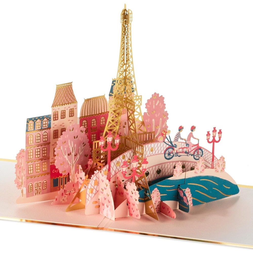 image:imageHallmark Love Pop Up Card Eiffel Tower Signature Paper Wonder 3D Card for Anniversaries Romantic Birthday Sweetest Day