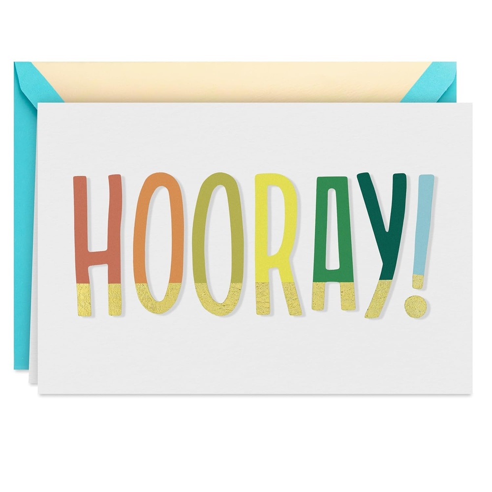 image:imageHallmark Signature Congratulations Card Hooray for Graduations New Jobs Retirements Promotions Awards