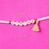 Hallmark Signature Friendship Bracelet Card (Brave, Love, Fearless) for Birthday, Galentine’s Day, Graduation