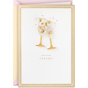 Hallmark Signature Birthday Card (Scoops and Love for You) Rainbow Ice Cream Cone(Cheers!)