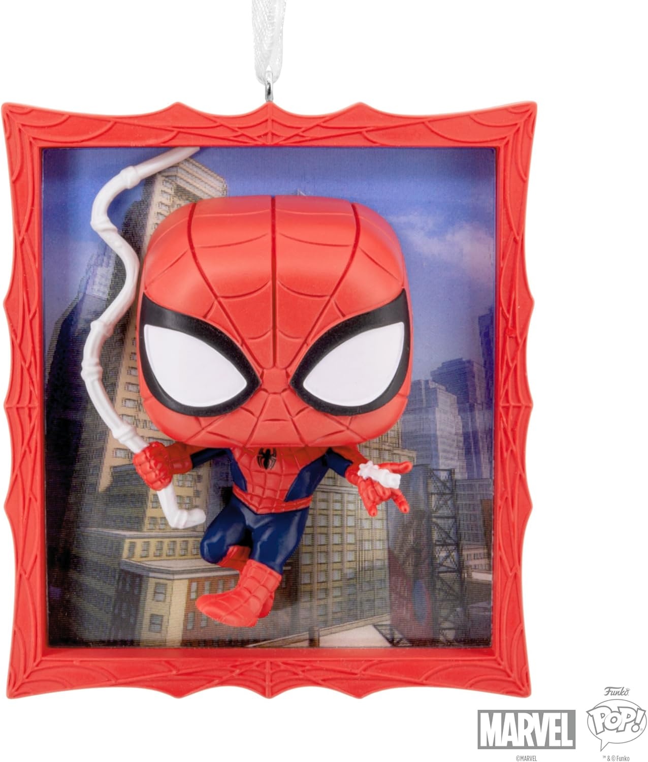 image:imageHallmark Christmas Ornament Marvel SpiderMan Funko POP Ornament with Lenticular Dimension Gifts for Marvel Fans