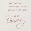 Hallmark Romantic Birthday Card for Husband (The Best Thing in Life) Mountains, Trees and Stream Nature Scene(For My Wife)