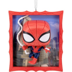 Hallmark Christmas Ornament, Marvel Spider-Man Funko POP! Ornament with Lenticular Dimension, Gifts for Marvel Fans