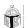 Hallmark Christmas Ornament, Star Wars: The Mandalorian Helmet Ornament, Blown Glass, Gifts for Star Wars Fans