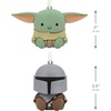 Hallmark Christmas Ornaments, Better Together Star Wars: The Mandalorian and Grogu Magnetic Ornaments, Set of 2, Gifts for Star Wars Fans