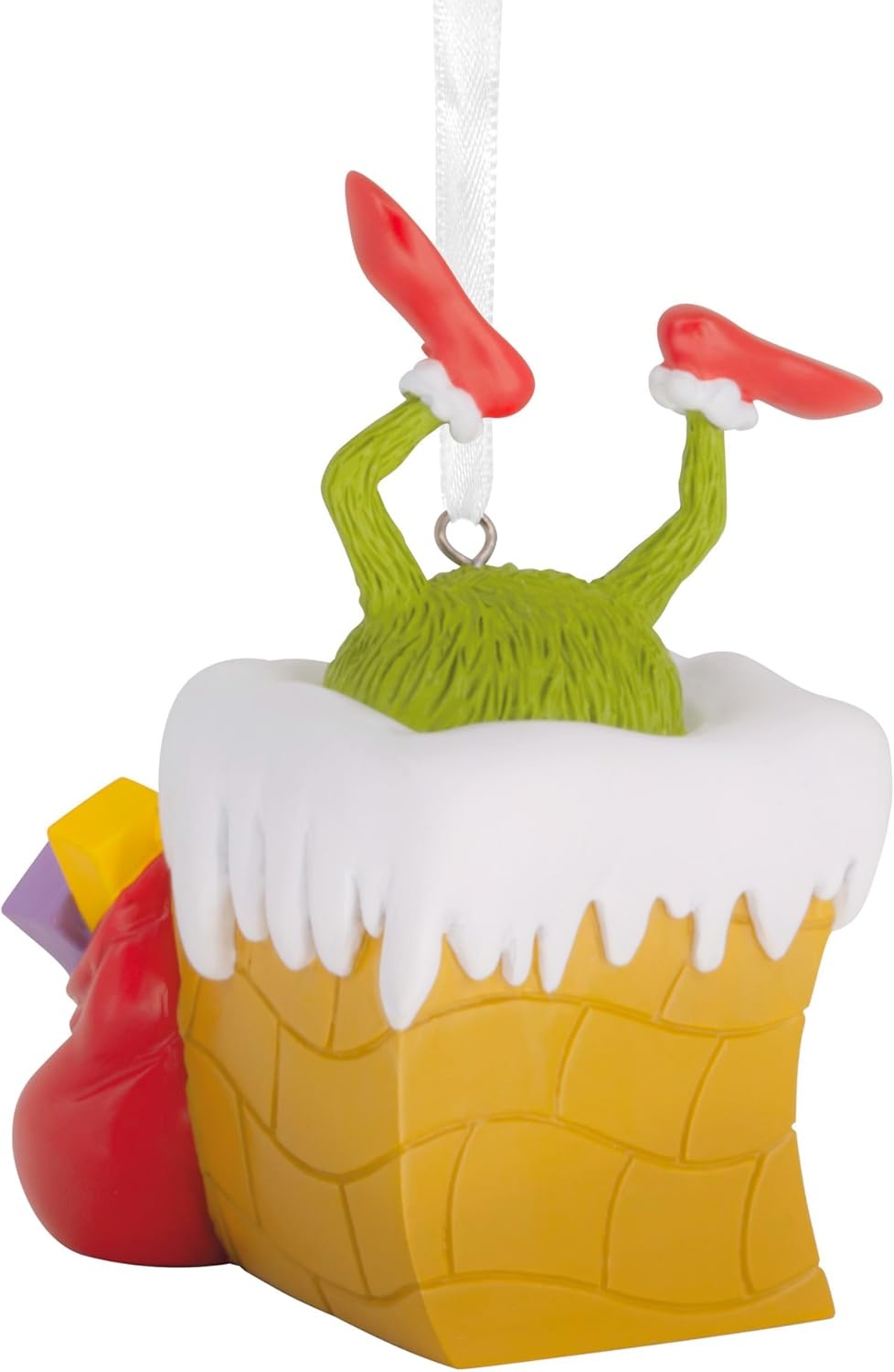 image:imageHallmark Christmas Ornament Dr Seusss How the Grinch Stole Christmas Grinch in Chimney Ornament Gifts for Dr Seuss Fans