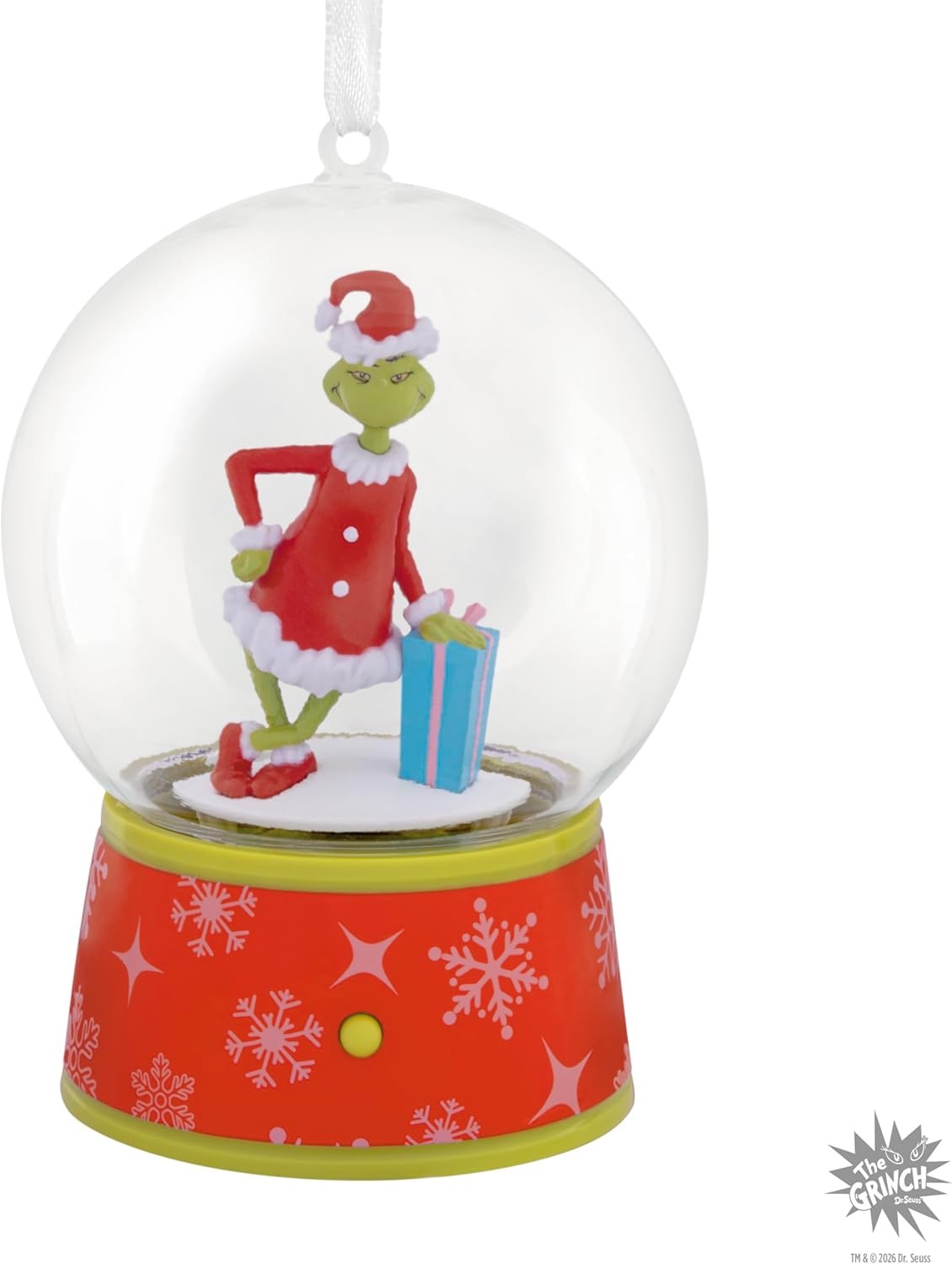 image:imageHallmark Christmas Ornament Dr Seusss How the Grinch Stole Christmas Musical Snow Globe Ornament with Motion Gifts for Dr Seuss Fans