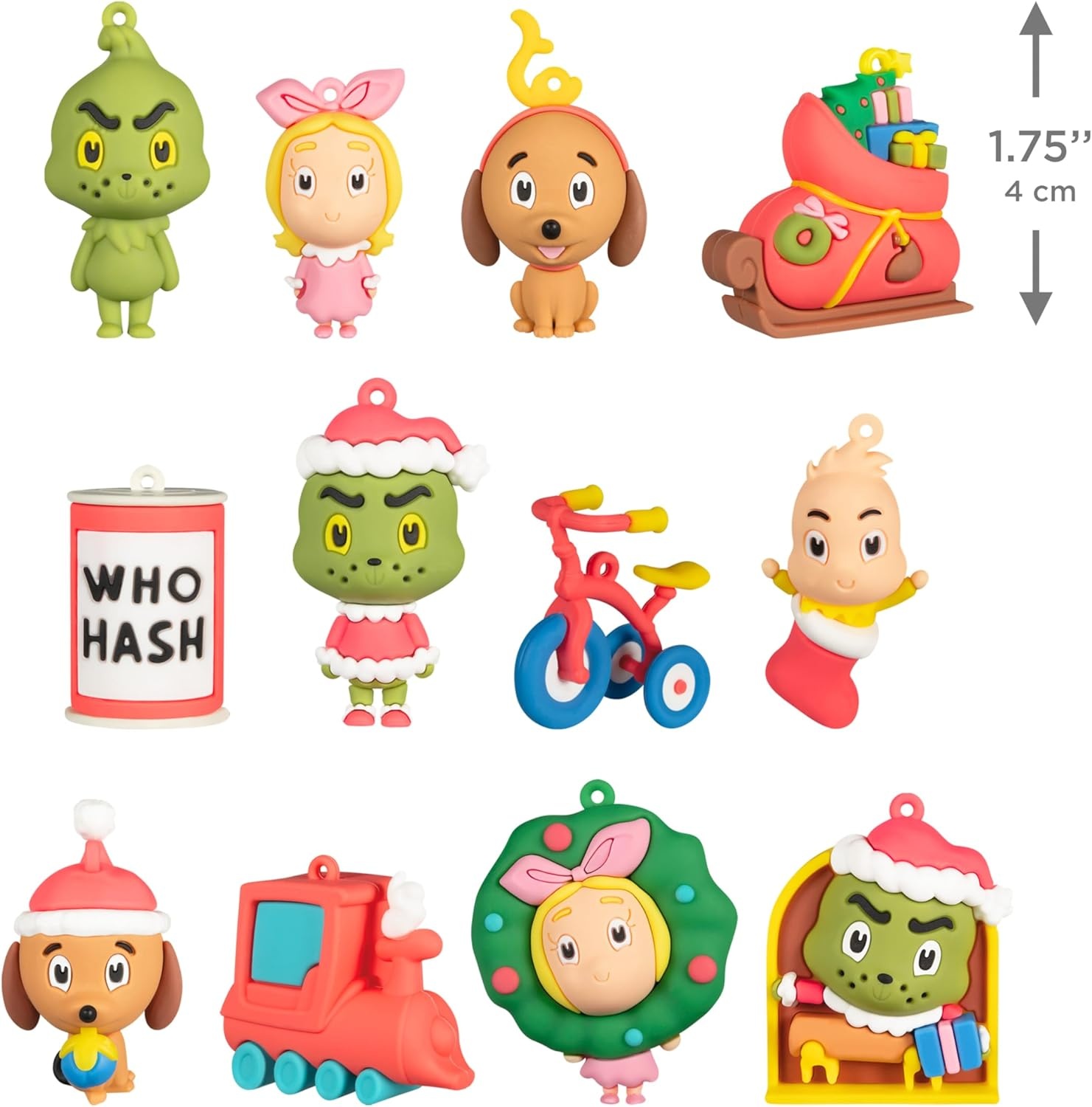 image:imageHallmark Countdown Calendar Box with 12 Mini Ornaments Dr Seusss How the Grinch Stole Christmas Countdown Calendar and Miniature Ornaments Gifts for Dr Seuss Fans