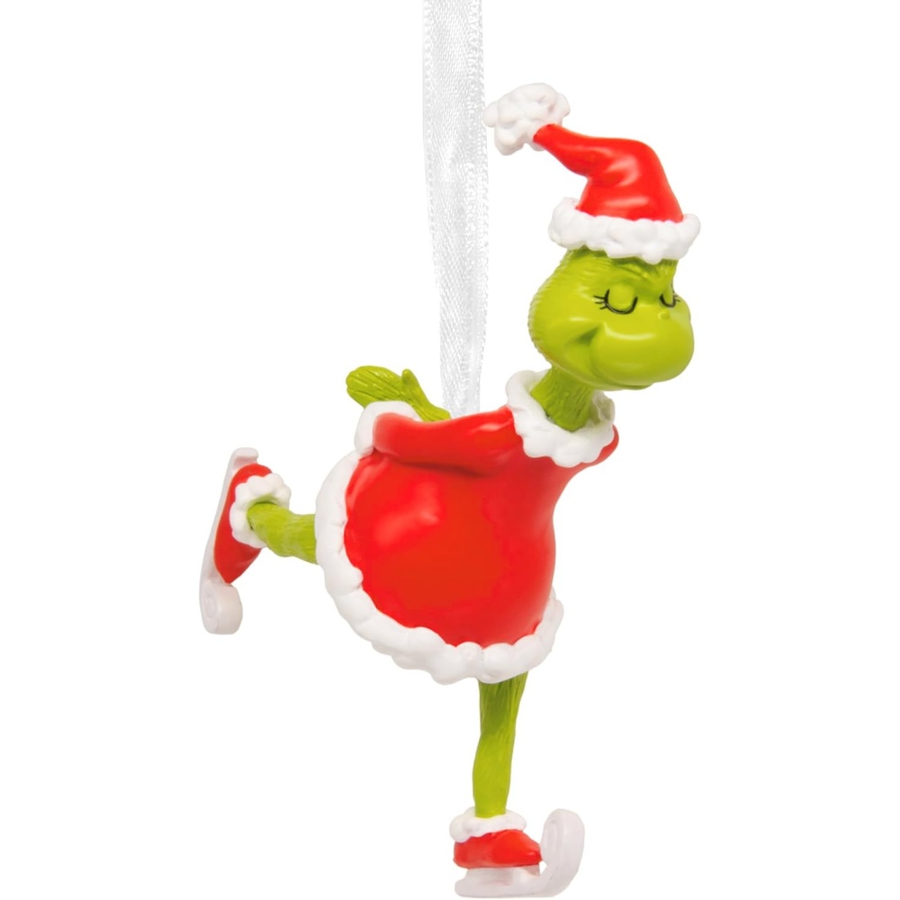 image:imageHallmark Christmas Ornament Dr Seusss How the Grinch Stole Christmas Grinch Ice Skating Ornament Gifts for Dr Seuss Fans