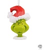 Hallmark Christmas Ornament, Dr. Seuss’s How The Grinch Stole Christmas! Grinch in Santa Hat Ornament, Gifts for Dr. Seuss Fans