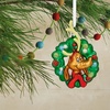 Hallmark Christmas Ornament, Dr. Seuss’s How The Grinch Stole Christmas! Max in Wreath Ornament, Blown Glass, Gifts for Dr. Seuss Fans