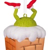 Hallmark Christmas Ornament, Dr. Seuss’s How the Grinch Stole Christmas! Grinch in Chimney Ornament, Blown Glass, Gifts for Dr. Seuss Fans
