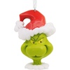 Hallmark Christmas Ornament, Dr. Seuss’s How The Grinch Stole Christmas! Grinch in Santa Hat Ornament, Gifts for Dr. Seuss Fans