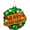 Hallmark Christmas Ornament, Dr. Seuss’s How The Grinch Stole Christmas! Merry Grinchmas Ornament, Blown Glass, Gifts for Dr. Seuss Fans