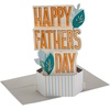 Hallmark Paper Wonder 3D Pop-Up Father’s Day Card (Modern Leaves) for Dad, Brother, Uncle, Grandpa, Husband(Happy Father’s Day)