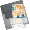 Hallmark Paper Wonder 3D Pop-Up Father’s Day Card (Modern Leaves) for Dad, Brother, Uncle, Grandpa, Husband(Happy Father’s Day)
