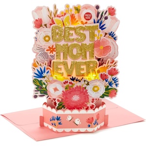 Hallmark Paper Wonder 3D Pop-Up Father’s Day Card (Modern Leaves) for Dad, Brother, Uncle, Grandpa, Husband(Best Mom Ever)