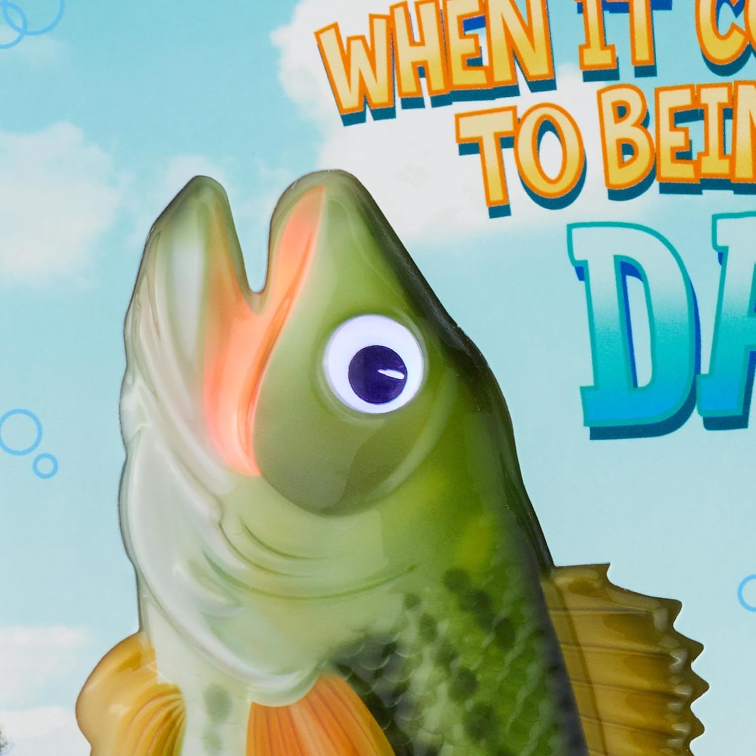 image:imageHallmark Funny Fathers Day Card With Sound and Light You Totally Kick Bass Fishing Puns and Dad JokesYou Totally Kick Bass