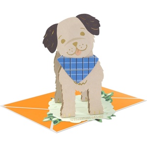 Hallmark Paper Craft Pop-Up Father’s Day Card (Pawsitively Amazing) Cute Puppy Dog with Removable Bandana(Pawsitively Amazing)