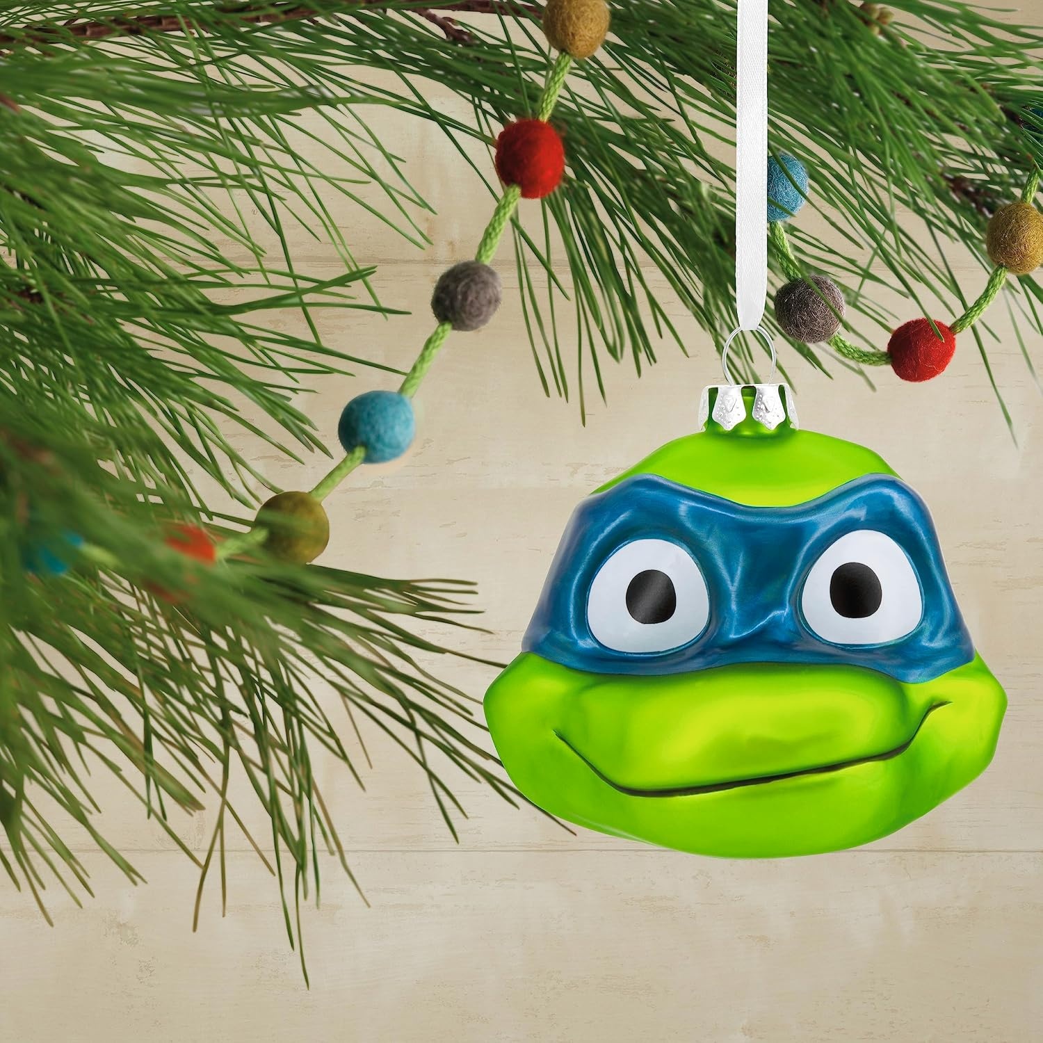 image:imageHallmark Teenage Mutant Ninja Turtles Mutant Mayhem Leonardo Christmas Ornament Blown GlassLeonardo