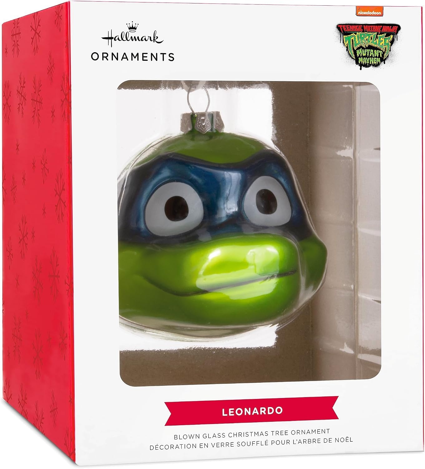 image:imageHallmark Teenage Mutant Ninja Turtles Mutant Mayhem Leonardo Christmas Ornament Blown GlassLeonardo
