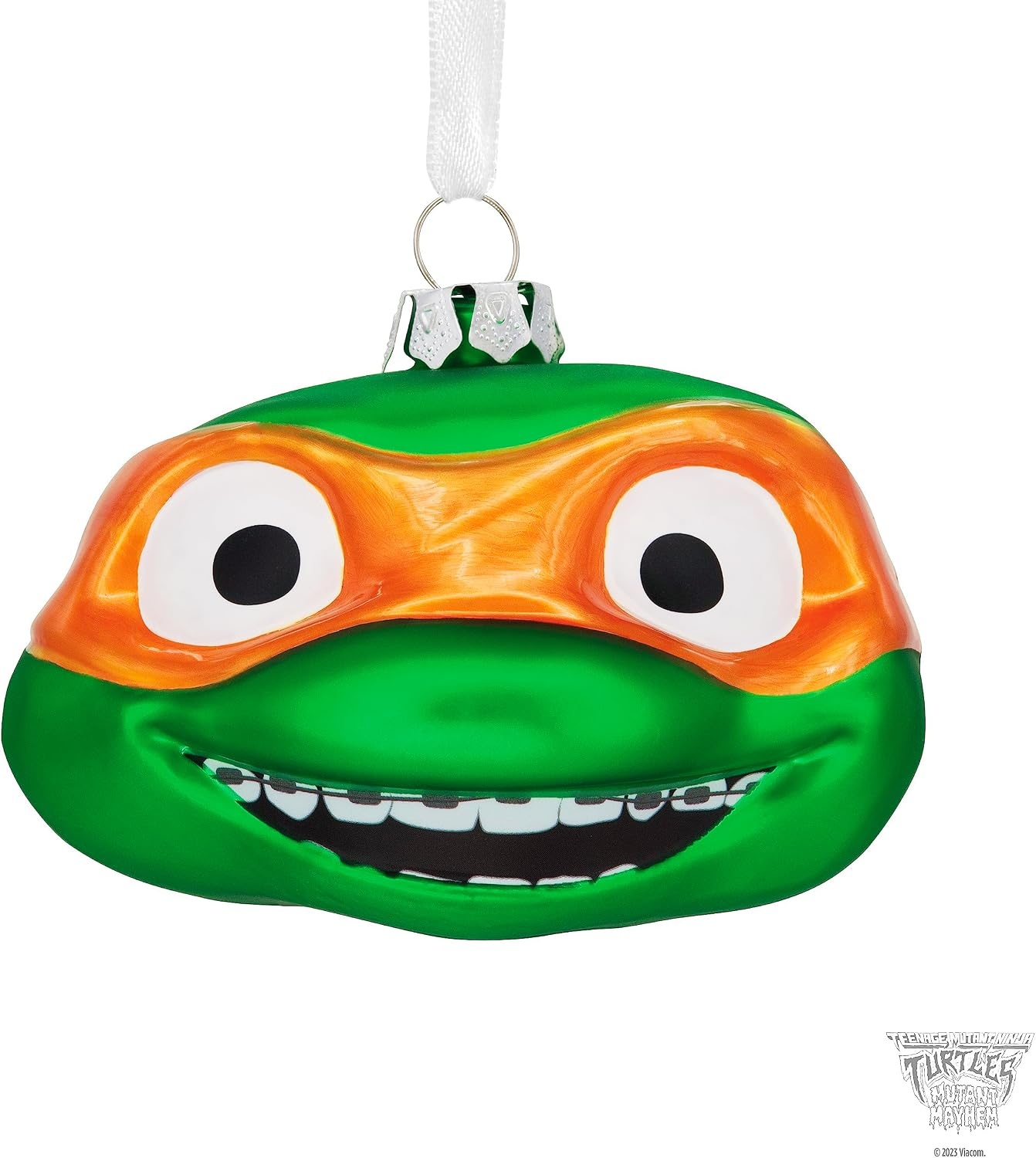 image:imageHallmark Teenage Mutant Ninja Turtles Mutant Mayhem Leonardo Christmas Ornament Blown GlassMichelangelo