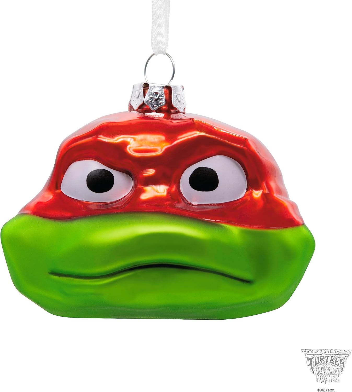 image:imageHallmark Teenage Mutant Ninja Turtles Mutant Mayhem Leonardo Christmas Ornament Blown GlassRaphael Head
