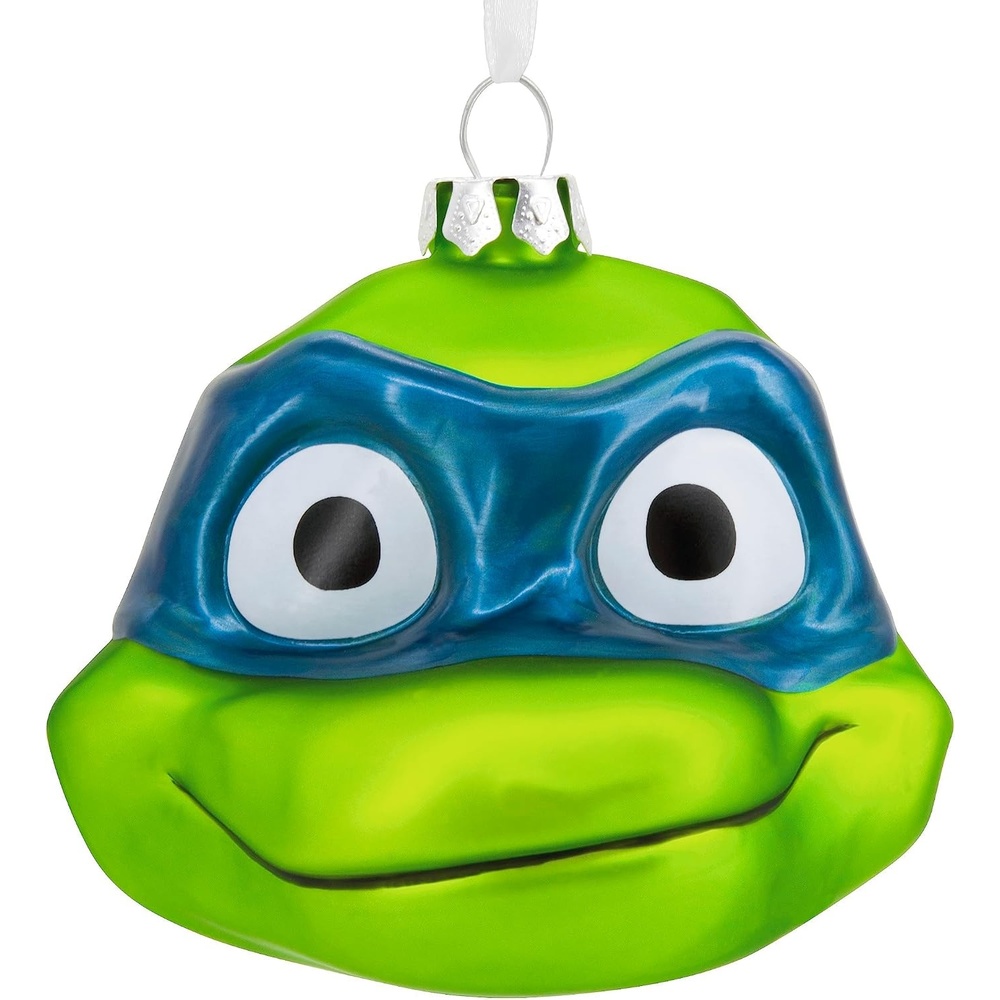 image:imageHallmark Teenage Mutant Ninja Turtles Mutant Mayhem Leonardo Christmas Ornament Blown GlassLeonardo