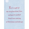 Hallmark Christmas Card for Son (Cardinal)(Deer with Lights and Bird)
