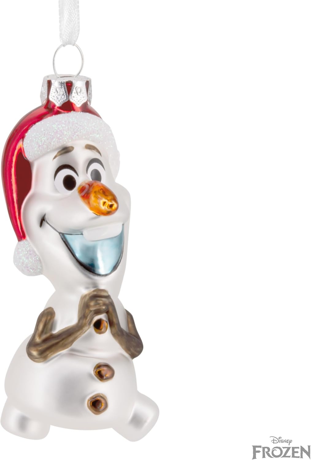 image:imageHallmark Christmas Ornament Disney Frozen Holiday Olaf Ornament Blown Glass Gifts for Disney Fans