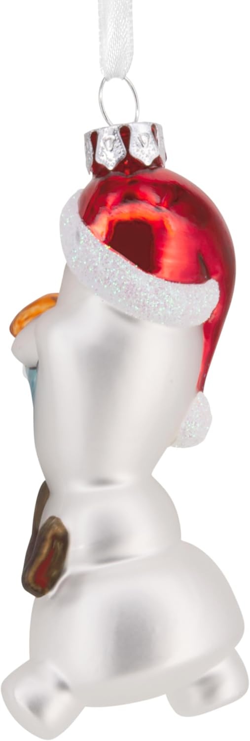 image:imageHallmark Christmas Ornament Disney Frozen Holiday Olaf Ornament Blown Glass Gifts for Disney Fans