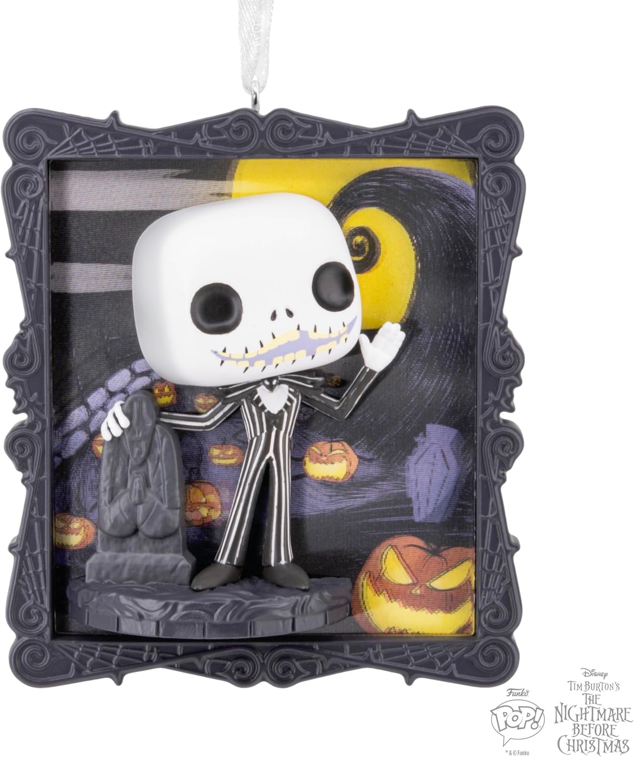 image:imageHallmark Christmas Ornament Disney Tim Burtons The Nightmare Before Christmas Jack Skellington Funko POP Ornament with Lenticular Dimension Gifts for Disney Fans