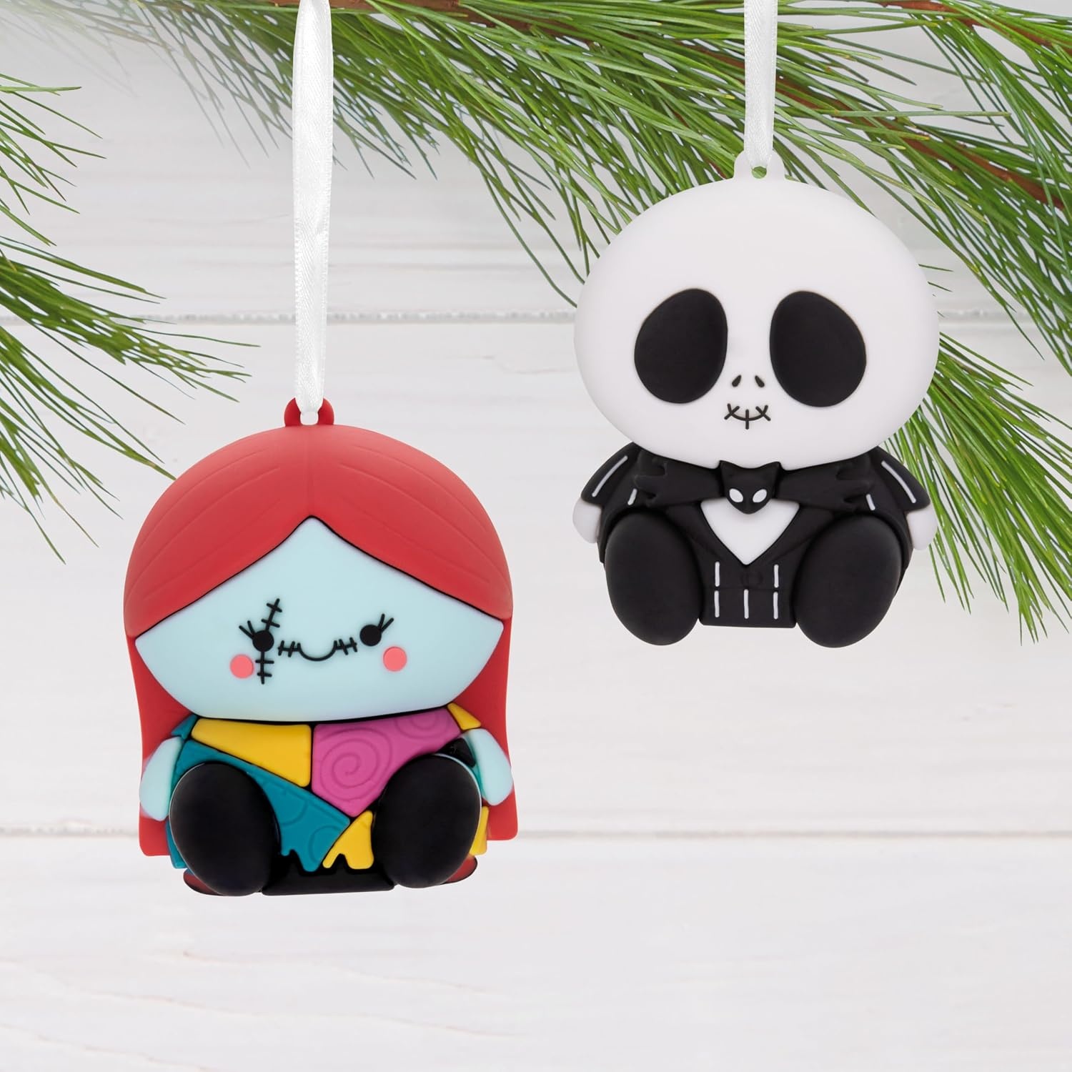 image:imageHallmark Christmas Ornaments Better Together Disney Tim Burtons The Nightmare Before Christmas Jack and Sally Magnetic Ornaments Set of 2 Gifts for Disney Fans