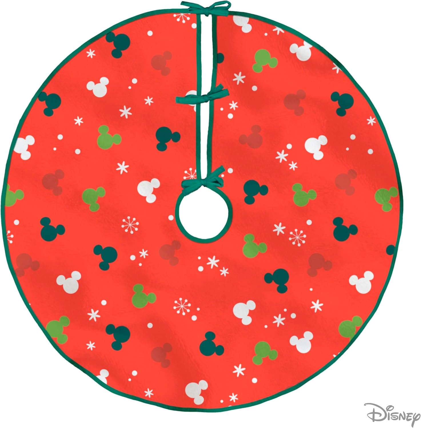 image:imageHallmark Christmas Tree Skirt Disney Mickey Mouse Ears Tree Skirt 48 Fabric Gifts for Disney Fans
