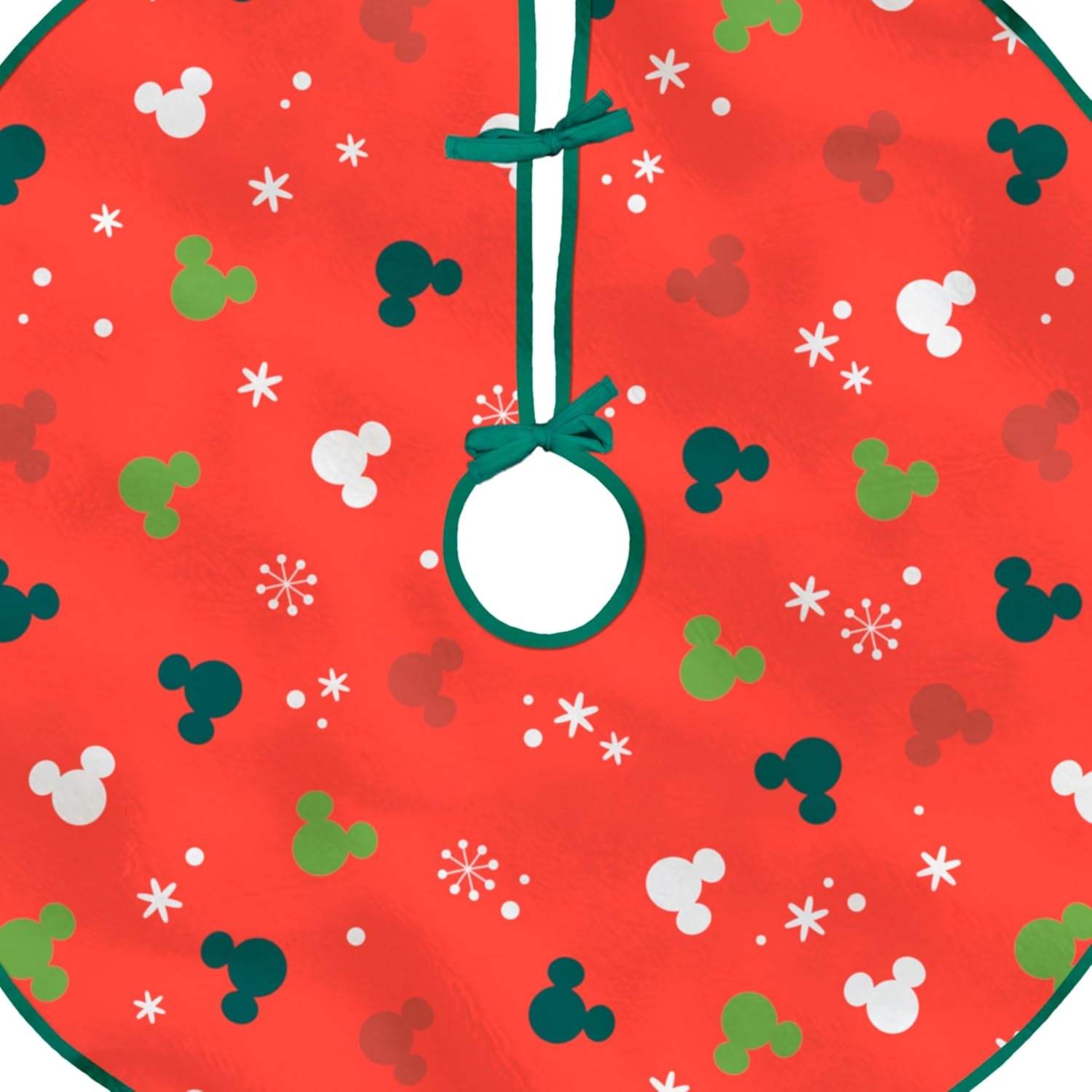 image:imageHallmark Christmas Tree Skirt Disney Mickey Mouse Ears Tree Skirt 48 Fabric Gifts for Disney Fans