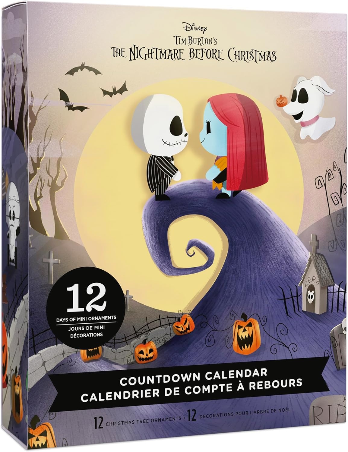 image:imageHallmark Countdown Calendar Box with 12 Mini Ornaments Disney Tim Burtons The Nightmare Before Christmas Countdown Calendar Box with 12 Mini Ornaments Gifts for Disney Fans