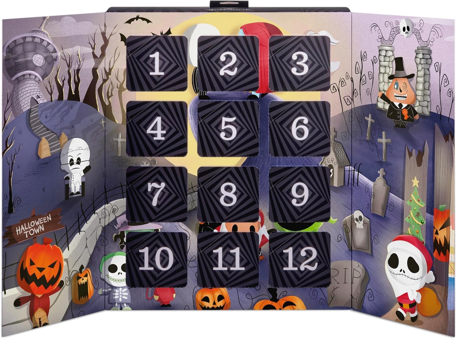 image:imageHallmark Countdown Calendar Box with 12 Mini Ornaments Disney Tim Burtons The Nightmare Before Christmas Countdown Calendar Box with 12 Mini Ornaments Gifts for Disney Fans