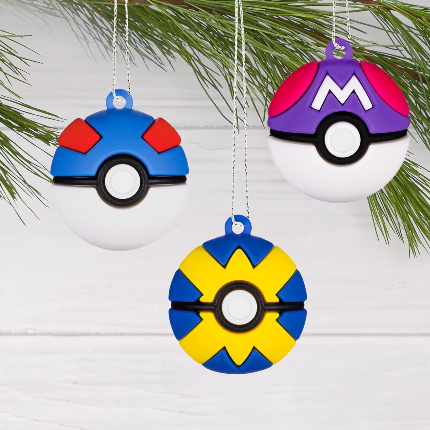 image:imageHallmark Mini Christmas Ornaments Pokmon Pok Ball Ornaments Shatterproof Set of 6 Gifts for Gamers