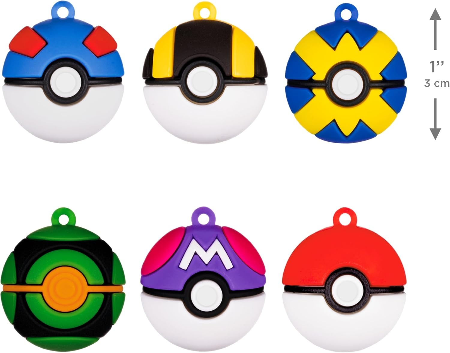 image:imageHallmark Mini Christmas Ornaments Pokmon Pok Ball Ornaments Shatterproof Set of 6 Gifts for Gamers