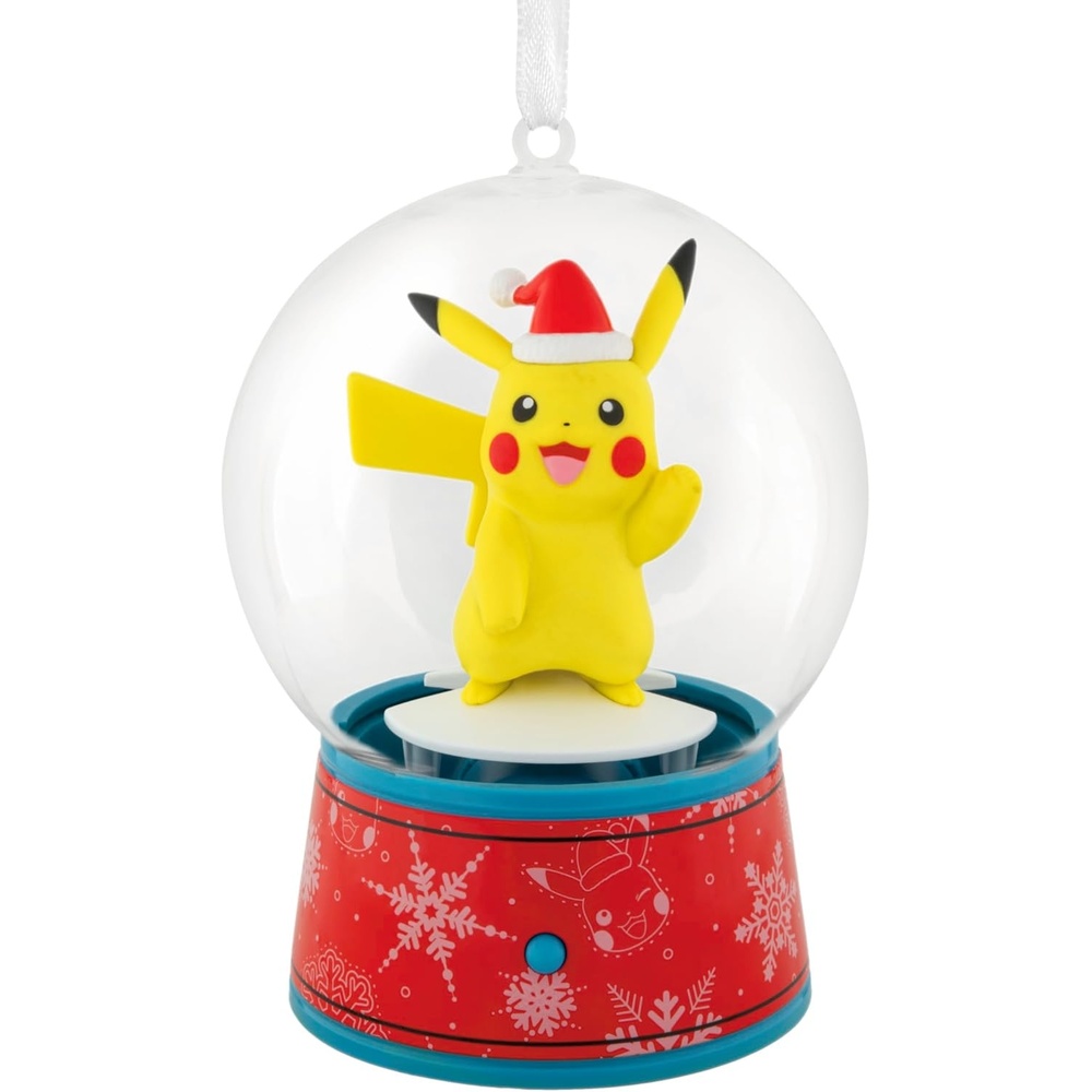 image:imageHallmark Christmas Ornament Pokmon Pikachu Musical Snow Globe Ornament with Motion Gifts for Pokmon Fans
