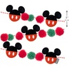 Hallmark Christmas Garland, Disney Mickey Mouse Ears Garland, 72″, Fabric, Gifts for Disney Fans