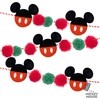 Hallmark Christmas Garland, Disney Mickey Mouse Ears Garland, 72″, Fabric, Gifts for Disney Fans