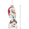 Hallmark Christmas Ornament, Disney Frozen Holiday Olaf Ornament, Blown Glass, Gifts for Disney Fans
