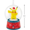 Hallmark Christmas Ornament, Pokémon Pikachu Musical Snow Globe Ornament with Motion, Gifts for Pokémon Fans