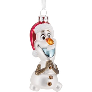 Hallmark Christmas Ornament, Disney Frozen Holiday Olaf Ornament, Blown Glass, Gifts for Disney Fans