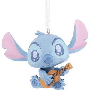 Hallmark Christmas Ornament, Disney Stitch with Guitar Ornament, Gifts for Disney Fans