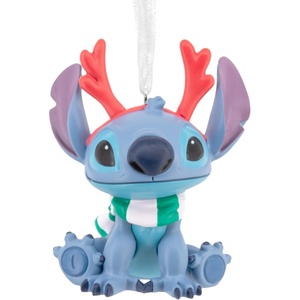 Hallmark Christmas Ornament, Disney Stitch with Red Antlers Ornament, Gifts for Disney Fans