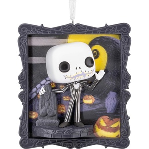 Hallmark Christmas Ornament, Disney Tim Burton’s The Nightmare Before Christmas Jack Skellington Funko POP! Ornament with Lenticular Dimension, Gifts for Disney Fans